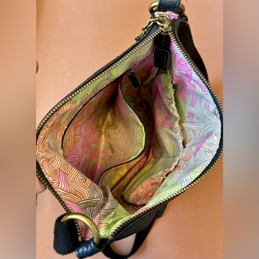 The Sak Black Leather Crossbody Purse - Picture 8 of 9